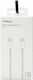 Treqa USB 2.0 Cable USB-C Male - USB-C 60W PD White 1m CA-1020