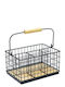 Dream House Obstschale Metallisch Schwarz 23x16x12cm