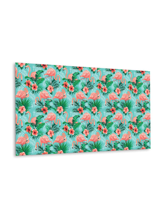 Vinyl Wall Panel Sticker Elegant Interior Decoration Flamingo 100x50 Cm