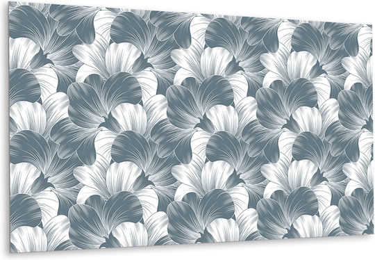 Vinyl Wandsticker Modernes Dekoratives Design Blumen 100x50 cm
