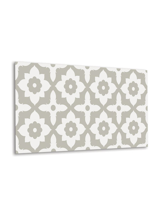 Vinyl Sticker Easy Installation Panel Arabic Flower 100x50 Cm