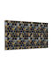 Wandsticker Vinyl Innenraum Panel Hexagon Blätter 100x50 cm