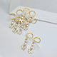 Afitechno Christening Charm Keychain Gold 75pcs
