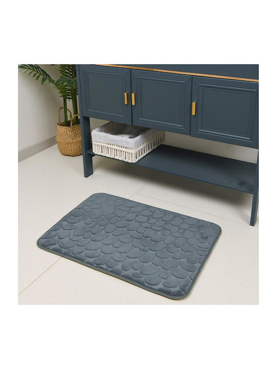 Inter Ceramic Πατάκι Μπάνιου Memory Foam 182BM Γκρι