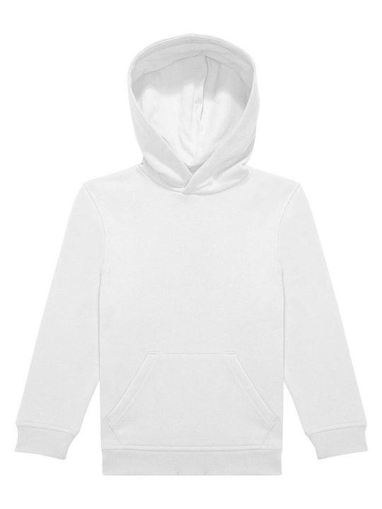 B&C Παιδικό Φούτερ με Κουκούλα White