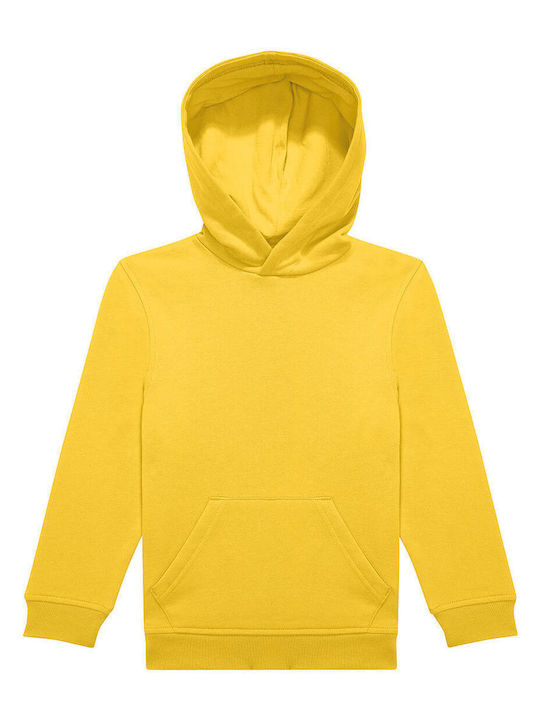 B&C Παιδικό Φούτερ με Κουκούλα Pop Yellow