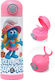 Koupakoupa The Smurfs Kids Water Bottle Smurfs Stainless Steel with Straw Pink 500ml