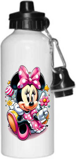 Minnie Mouse Kinder Trinkflasche 500ml Weiß