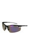 Champion Unisex Sunglasses with Black Plastic Frame and Purple Mirror Lens CU5141-78C01