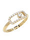 Ring with Zircon made of Gold 9K