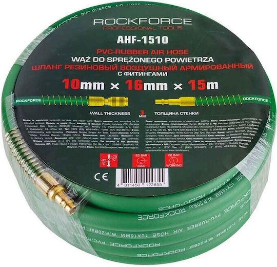 Reinforced Air Hose 10 X 16 Mm 15 M Rockforce