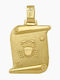 Charm Semn Zodiacal Rac din Aur Alb 14K