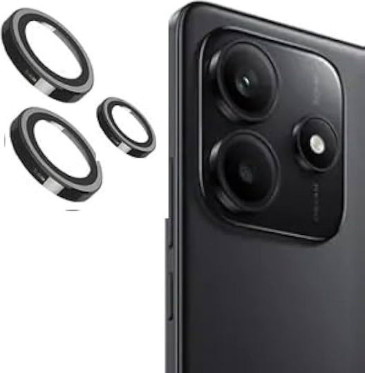 Camera Protection Tempered Glass Black for the Xiaomi Redmi Note 14 Pro 5G
