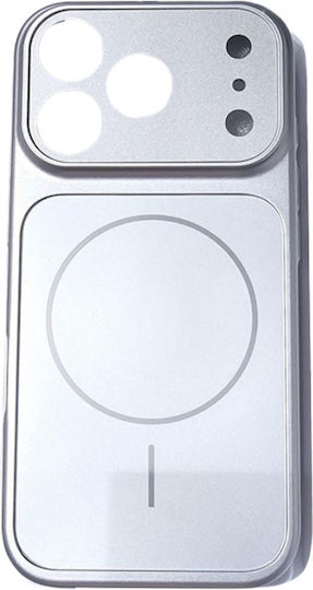 SiiPro Umschlag Rückseite Silikon Silber (iPhone 17 Pro Max)