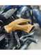 13 1/2 Magazine Loud Ride Men's Motorcycle Gloves Leather Yellow