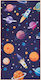 Beauty Home Double-Sided Kids' Beach Towel Art 2262 Blue Microfiber Not Cotton