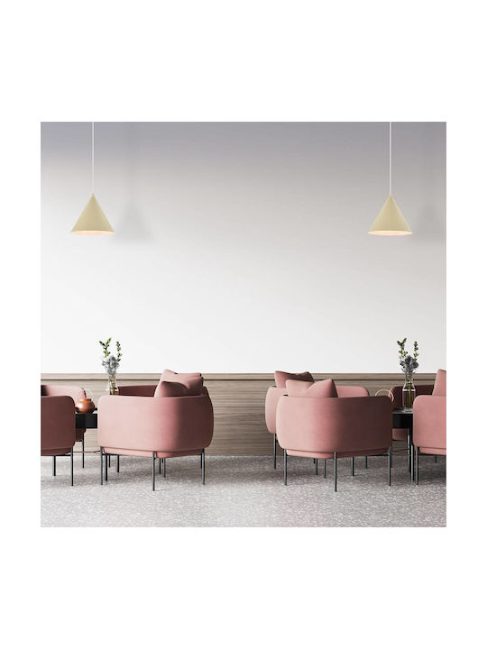 Braytron Pendant Light Beige with Socket E27 22...