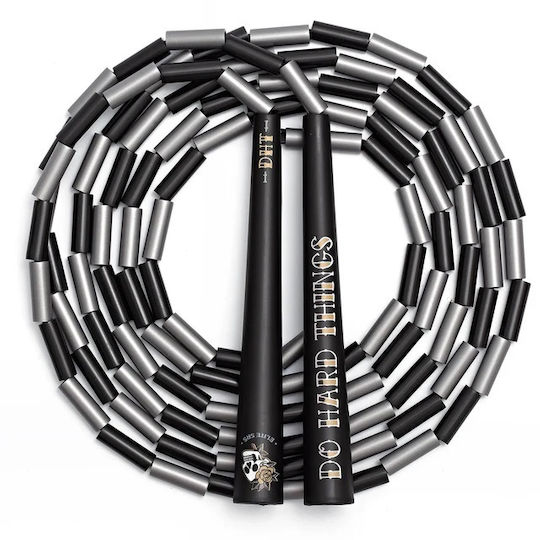 Do Hard Things 1" Beaded Jump Rope Elite Jumps Graphite