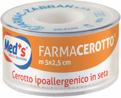 Med's Farmacerotto Bandă Adezivă Pentru Prim Ajutor Hârtie 2.5cm x 5m Med's Farmacerotto Bandă Adezivă Pentru Prim Ajutor Hârtie 2.5cm x 5m