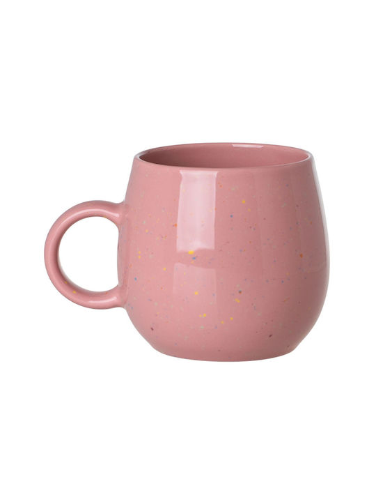 Estia Speckle Pop Κούπα από Πορσελάνη Ροζ 480ml