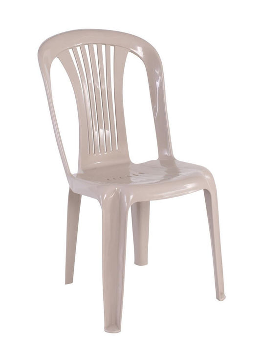 Scaun de exterior Polipropilenă Iride-w Cappuccino 47x52x86cm