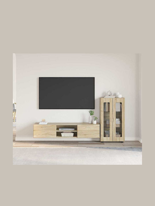 Bibliotecă Living Stejar Sonoma L150xL39xÎ30cm