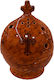 Clay Pomegranate Vigil Oil Lamp Terracotta Height 16cm Diameter 11cm