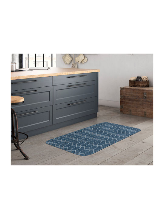 Nikotex Carpets Неслизащо Пътека Кухня Belmont Синьо-екрю 67x150