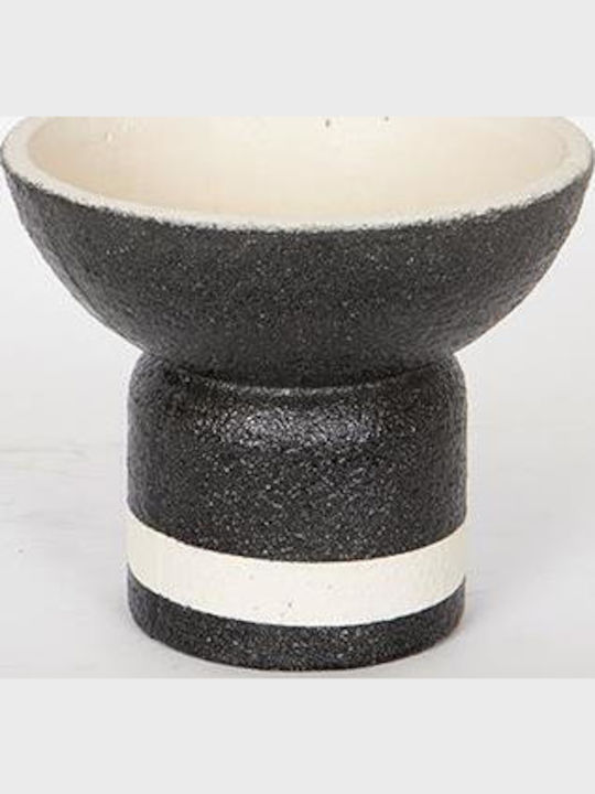 Decorative Bowl Black 18x18x15.5cm