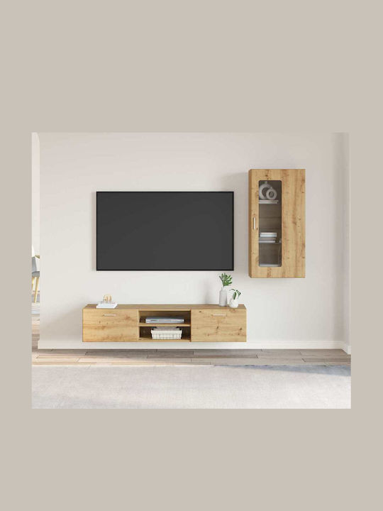 Bibliotecă Living Artisan Oak L150xL39xÎ30cm