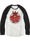 Stranger Things Checkered Circle Ls Long Sleeve Baseball Str09453bsw