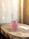 Dream House Glass Thermos Plastic 300ml HIMALAYA PINK with Straw
