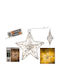 Zmart Imports Metal Illuminated Christmas Decorative Pendant Star 15x15cm