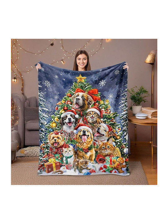 Denik Pets Κουβέρτα Καναπέ 75x100εκ. Πολύχρωμη