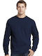 Gildan Ανδρικό Διαφημιστικό T-shirt Μακρυμάνικο Dark Navy