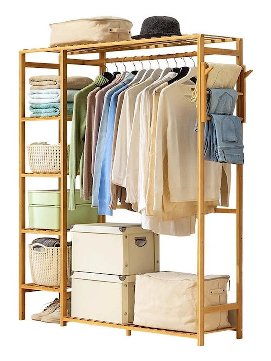 Next Nextdeco Κρεμάστρα Δαπέδου από Bamboo Μπεζ 145cm