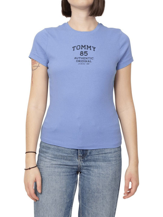 Tommy Hilfiger Γυναικείο T-shirt Γαλάζιο