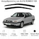 Heko Σετ Ανεμοθραύστες Αυτοκινήτου Μπροστινοί Σκούρο Φιμέ για Alfa Romeo Alfa 155 4D 1992-1996 2τμχ