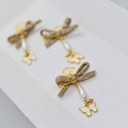 Afitechno Christening Charm with Safety Pin 50 Pieces