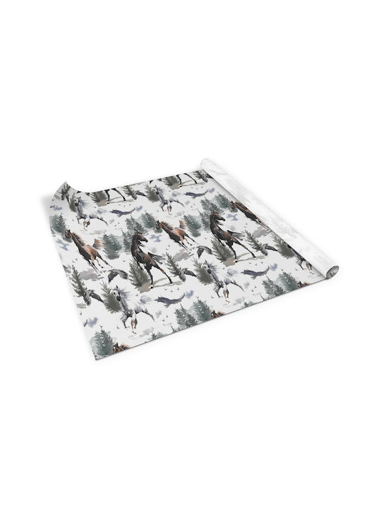 Autocolant Mat pentru Mobilier Decorațiune Protecție Suprafețe Cai 100x50 Cm