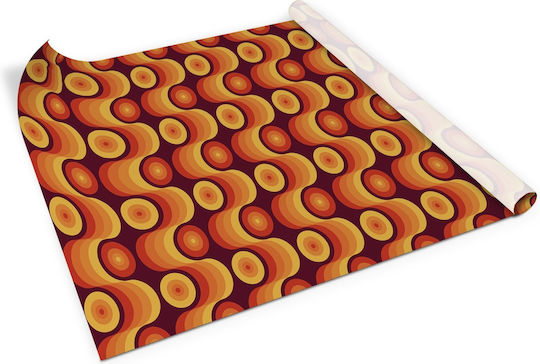 Autocolant Mat Pentru Dulapuri Mobilă Model Retro Anii '70 100x50 Cm Autocolant Mat Pentru Dulapuri Mobilă Model Retro Anii '70 100x50 Cm
