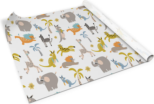 Decorative Matte Sticker Protection Furniture Change Animals Africa 100x50 Cm
