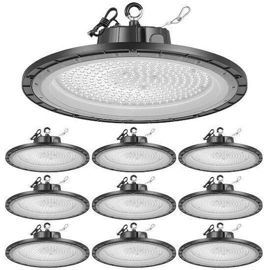 Horoz Electric Lumină clopot comercială 200W Alb rece 30000lm cu LED încorporat Bej Ø36xÎ36cm