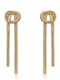 Asimi Body Piercing Single Earring made of Steel Gold Plated with Stones