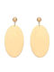 Asimi Body Piercing Earrings made of Steel Gold Plated with Stones