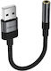 Acefast Μετατροπέας USB-A male σε 3.5mm female 1τμχ