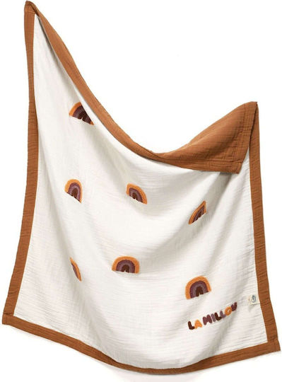 La Millou Blanket Nursery Swaddling Blankets Brown 90x100cm