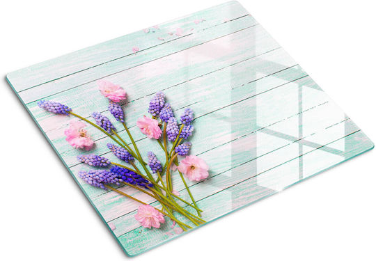 Glass Multipurpose Kitchen Surface Lavender Cutting Boards 60x52 Cm