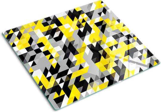 Glas Schneidefläche Für Küche Mehrzweck Geometrische Formen 60x52 cm