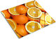 Glass Kitchen Cutting Board High Strength Tempered Glass Half Oranges 60x52 Cm